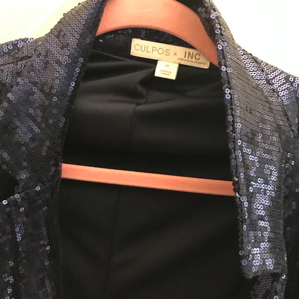 Fully Lined Sequin Blazer Jacket - image 4